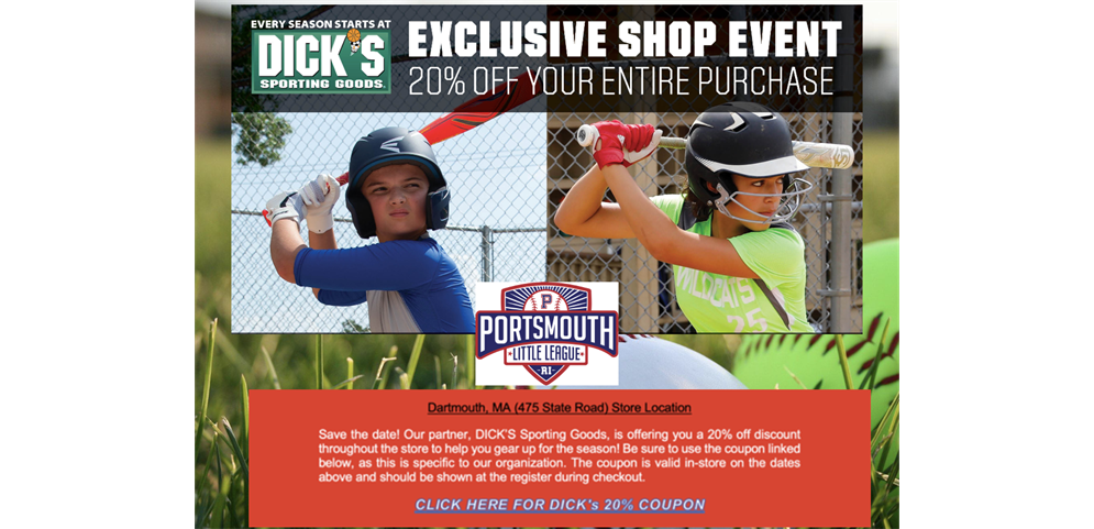 PLL 20% Off Event at DICK's 8/25 - 8/28